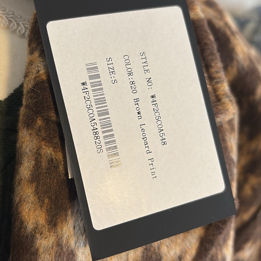 Asobio animal print jacket or topper sz S - Picture 4 of 5